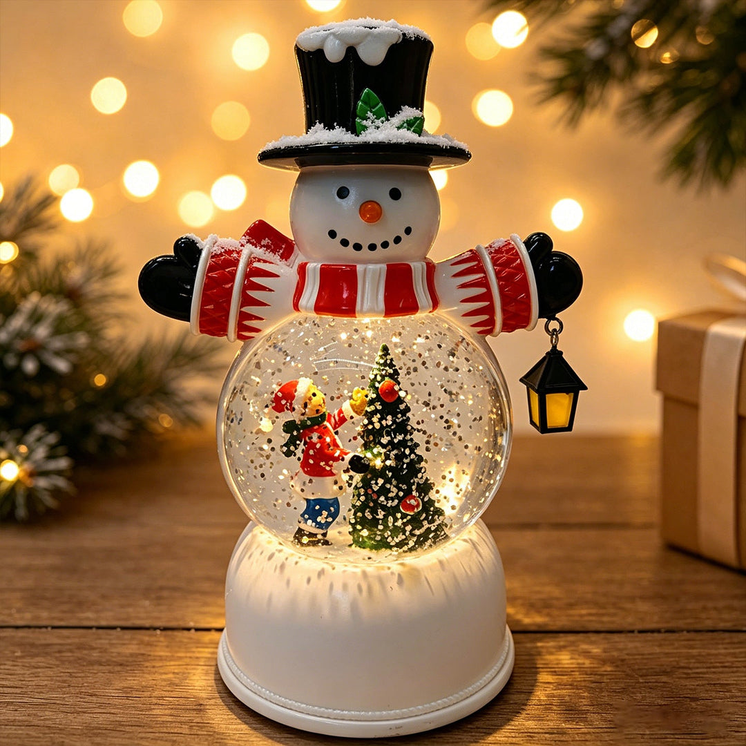 Funny Santa Claus Snow Globe Figure
