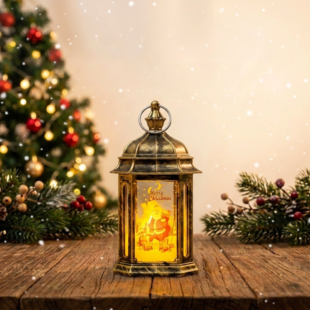 Atmospheric LED Christmas lantern
