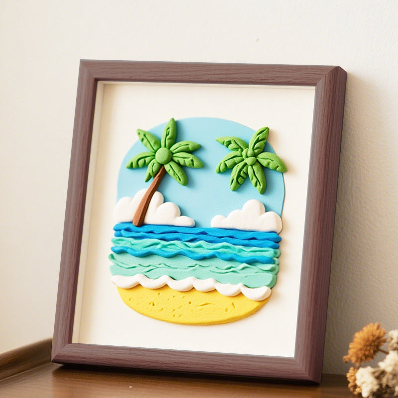 3D Coastal Landscape Wall Art