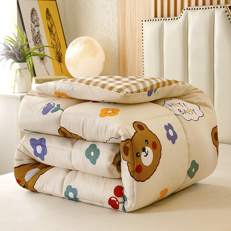 Ultra-Soft Grid Pattern Comforter