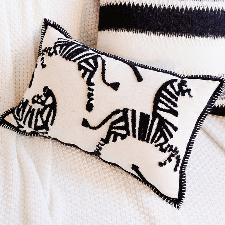 Abstract Patterned Decorative Throw Pillow