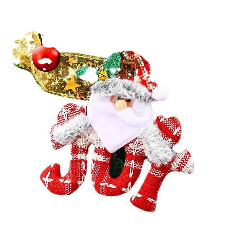 Cute Christmas tree ornament in snowman design