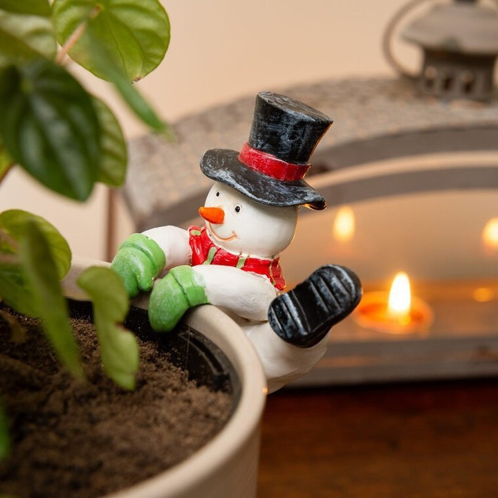 Decorative Snowman Plant Decoration