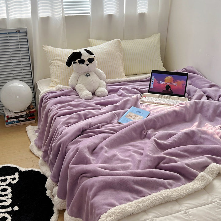 Fluffy Sherpa-Fleece Blanket