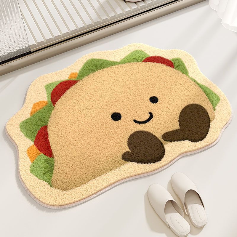 Cute Taco-Themed Bath Mat