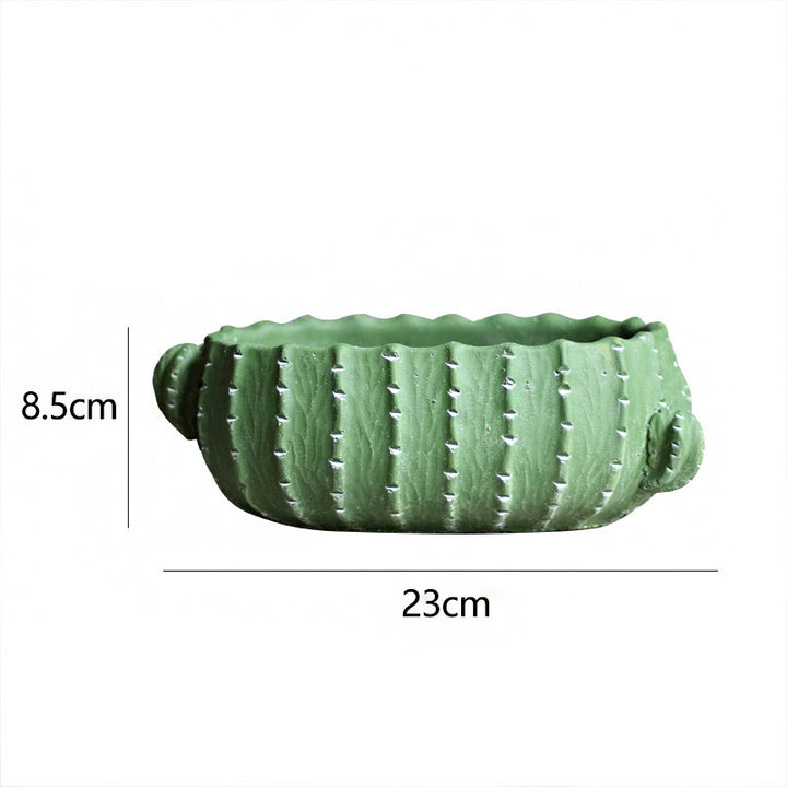 Decorative flower pot in cactus design