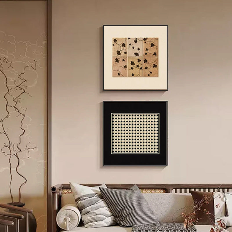 Decorative Framed Nature-Themed Artwork