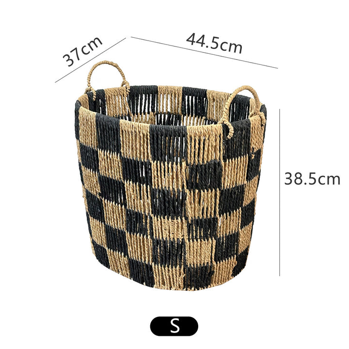 Stylish storage basket with handles