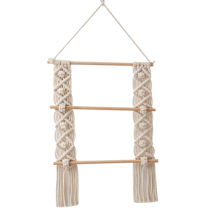 Macramé Wall Decor with Natural Wooden Accents