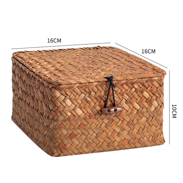 Handcrafted Rectangular Woven Storage Container