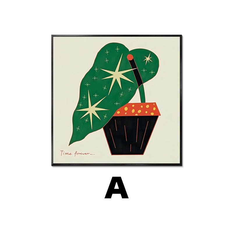 Abstract Plant-Themed Art Print