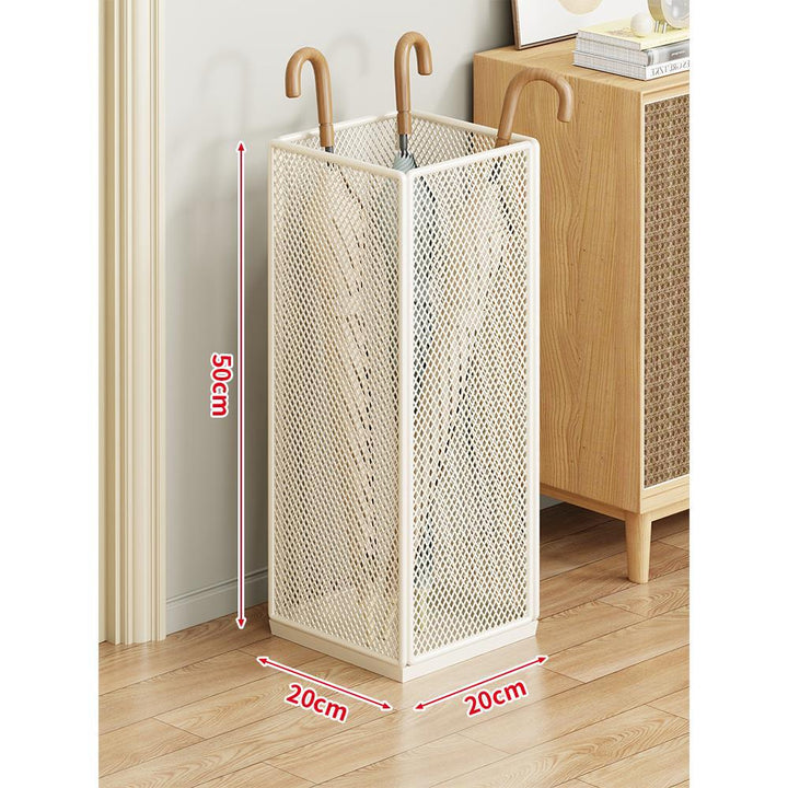 Compact Metal Mesh Umbrella Stand Organizer