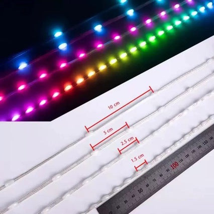 Programmable RGB addressable flexible strip light