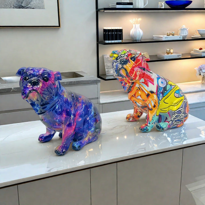 Artful Bulldog Figurine
