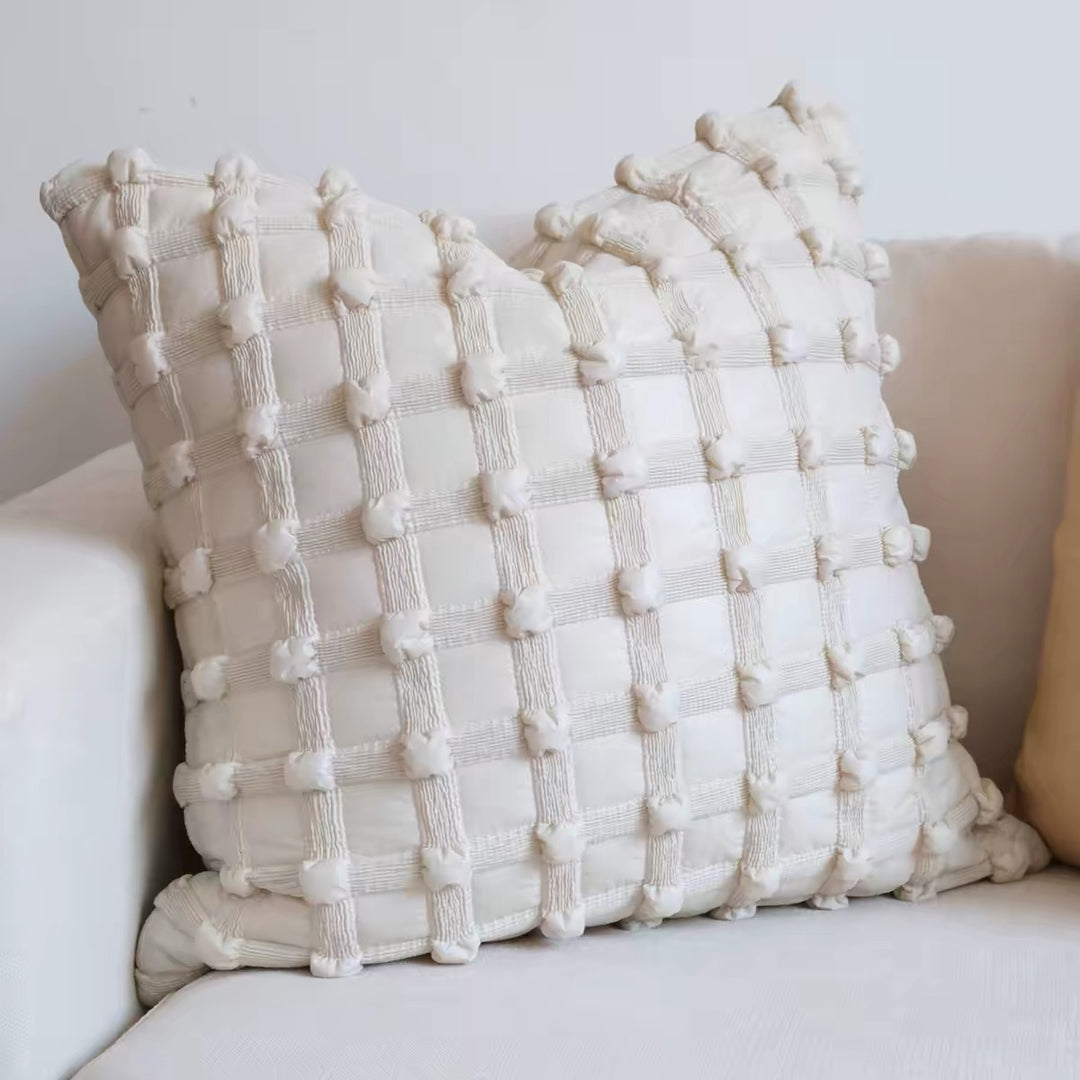 Textured Woven Decorative Throw Pillow