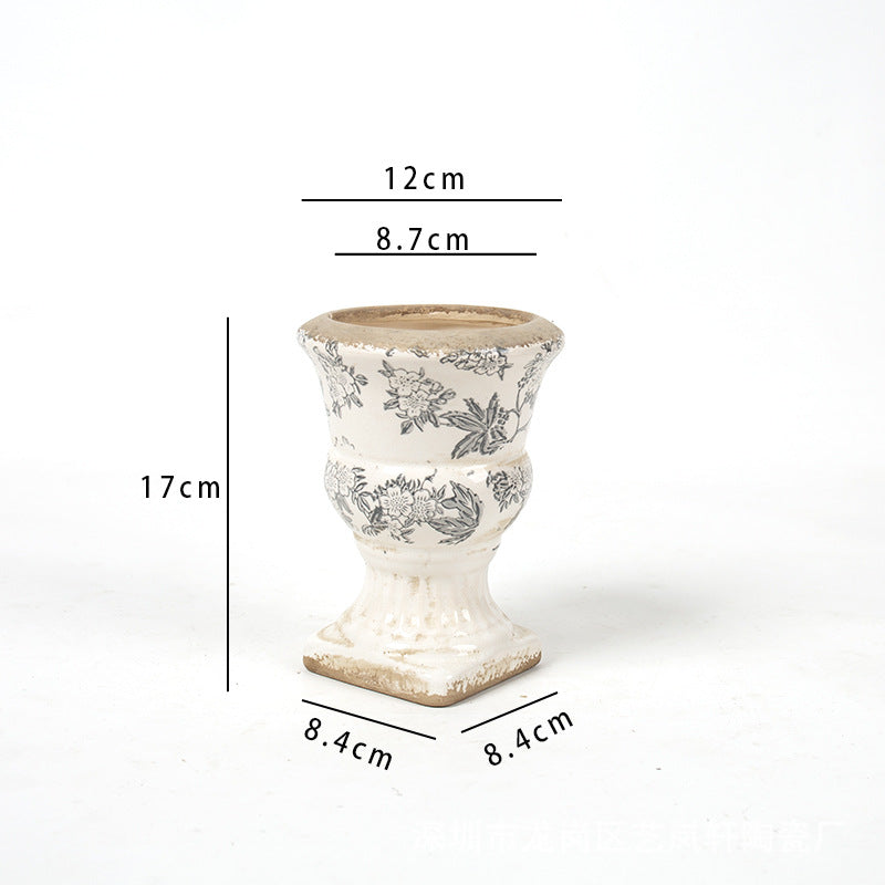 Floral Ceramic Planter