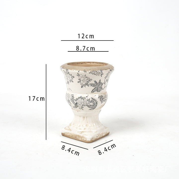 Floral Ceramic Planter