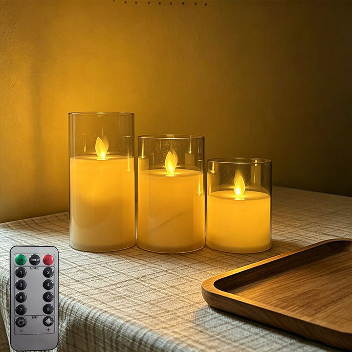 LED Scented Candle with Flame Effect