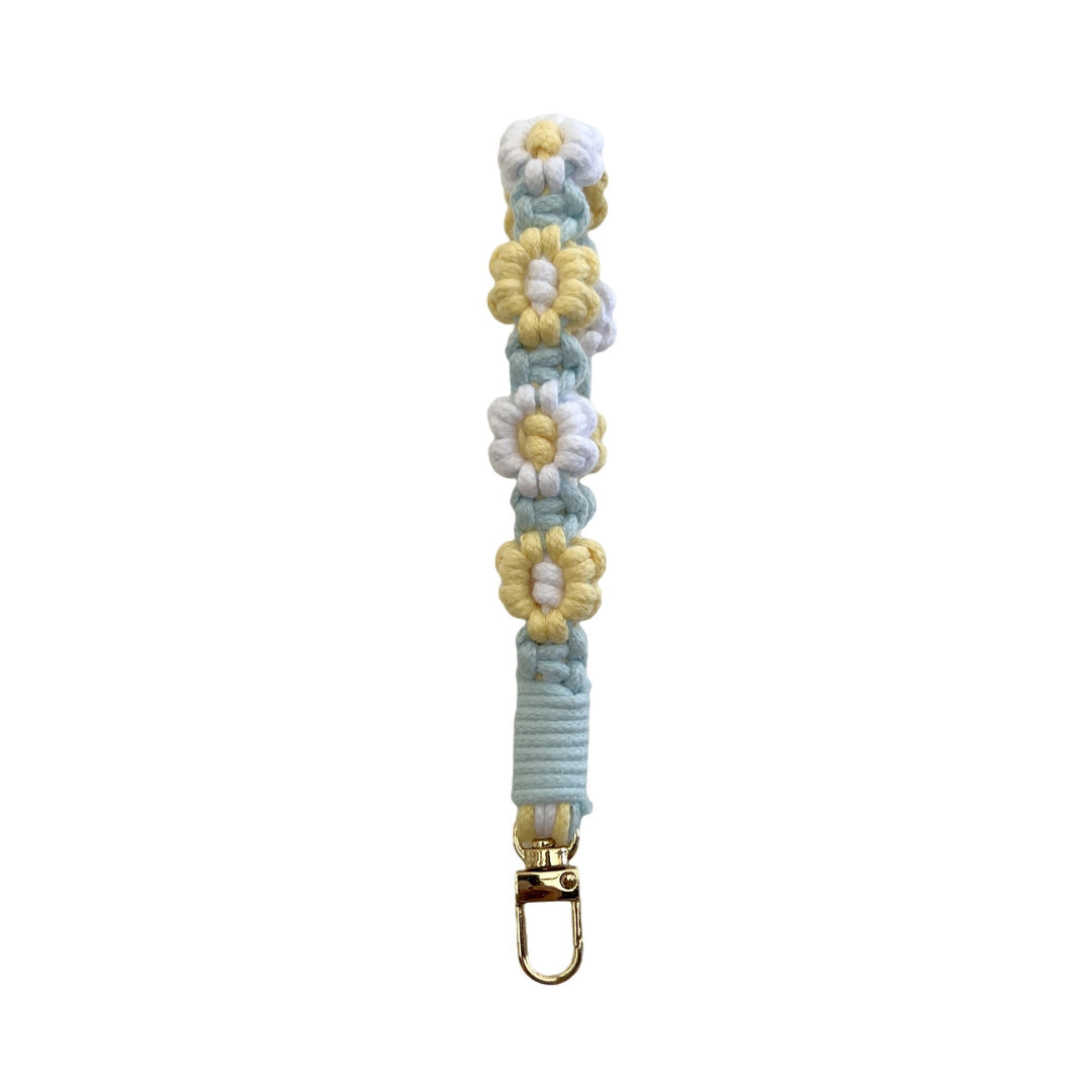 Floral Macrame Keychain Holder