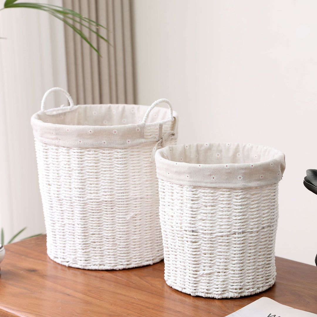 Natural Fiber Decorative Storage Baskets