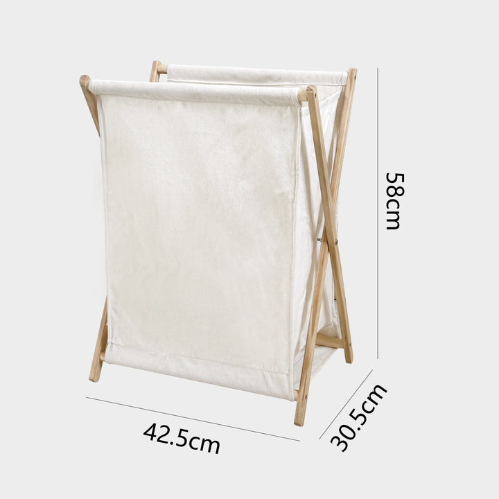 Laundry basket with practical folding mechanism