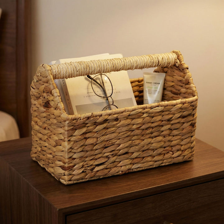 Handcrafted Storage Basket Made of Natural Materials