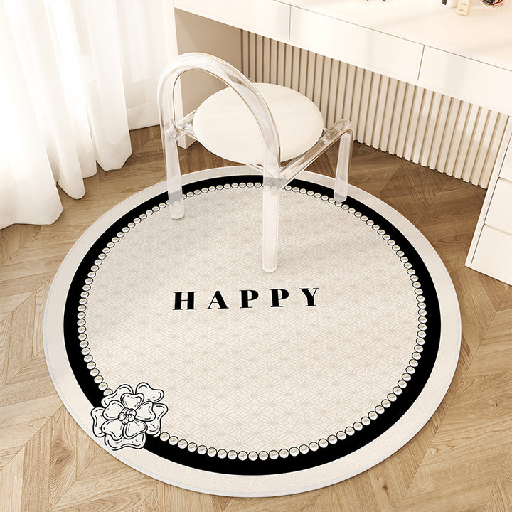 Artistic Round Area Rug for Indoor Home Decor
