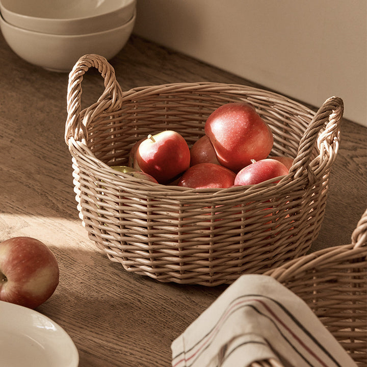 Beef Handcrafted Basket with Handle
