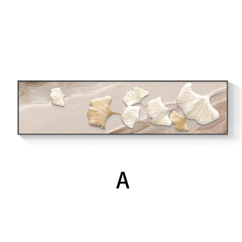 Coastal-Inspired 3D Ginkgo Leaf Wall Art