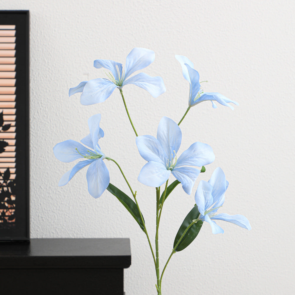 Artificial orchid flower branch with delicate flowers