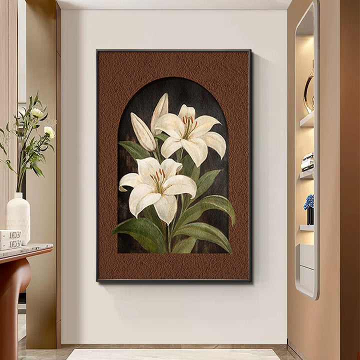 Floral Embellished Framed Wall Art