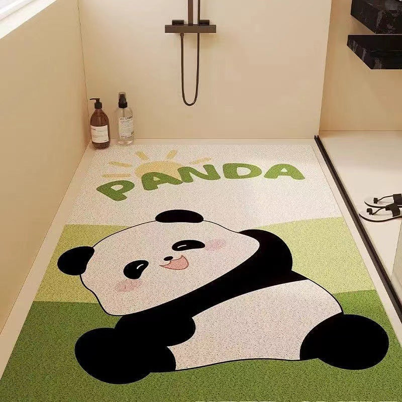 Playful Puppy-Themed Non-Slip Bathroom Mat