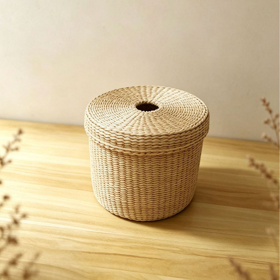 Decorative Woven Tissue Box Cover