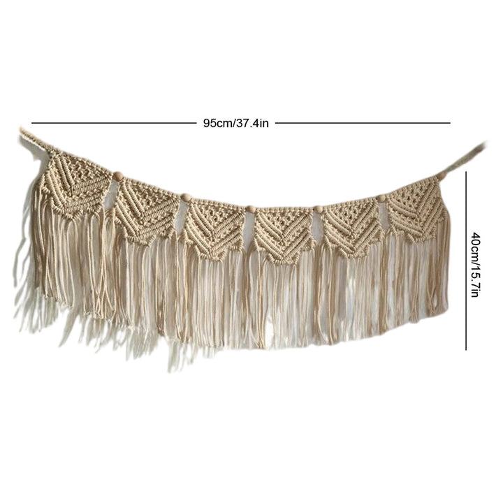 Macrame Wall Hanging Tapestry with Decorative Fringe