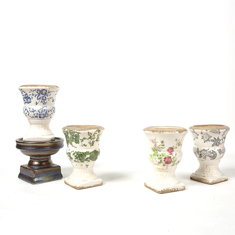 Floral Ceramic Planter