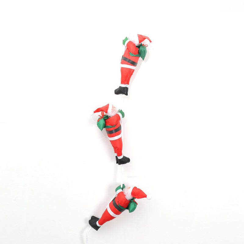 Playful Santa Claus Decoration Figure