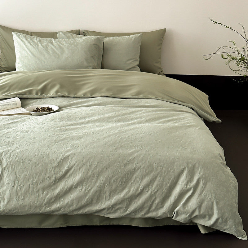 Decorative Luxurious Textured Duvet Cover Set Avarnia