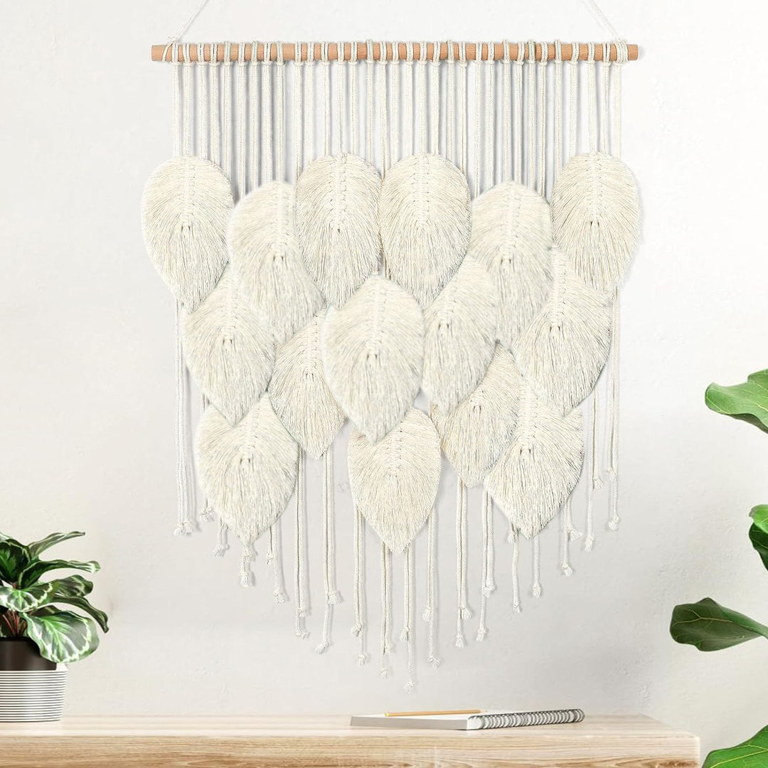 Macrame Leaf Wall Hanging Tapestry
