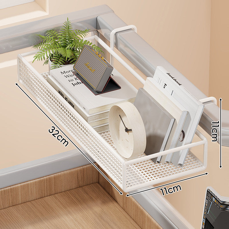 Mesh Hanging Bed-Rail Storage Organizer Basket