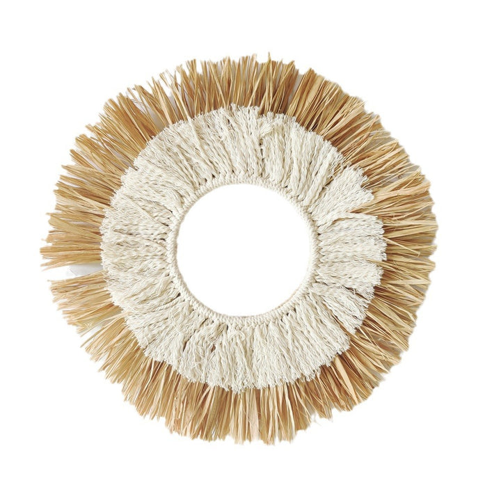 Decorative wall mirror in sunray design