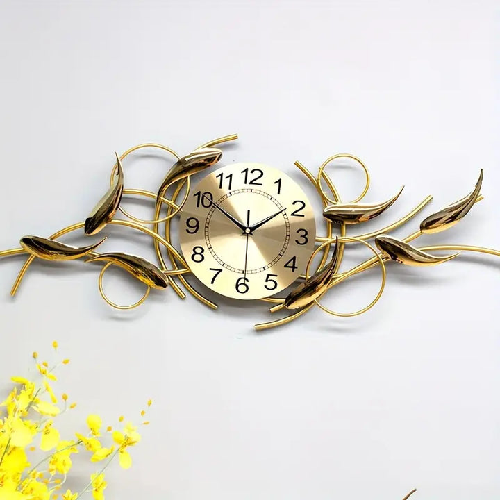 Ornate Decorative Metal Wall Clock