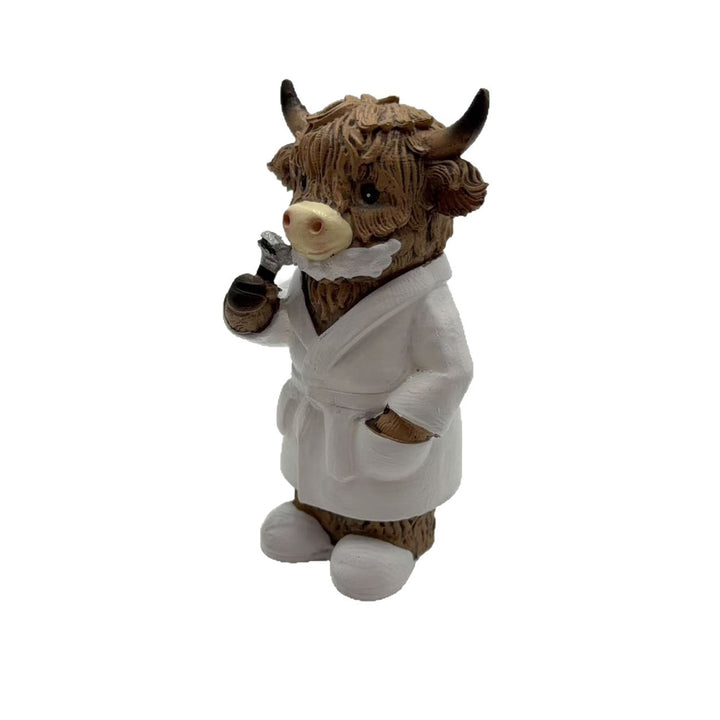 Funny Highland Cattle Bathroom Figure