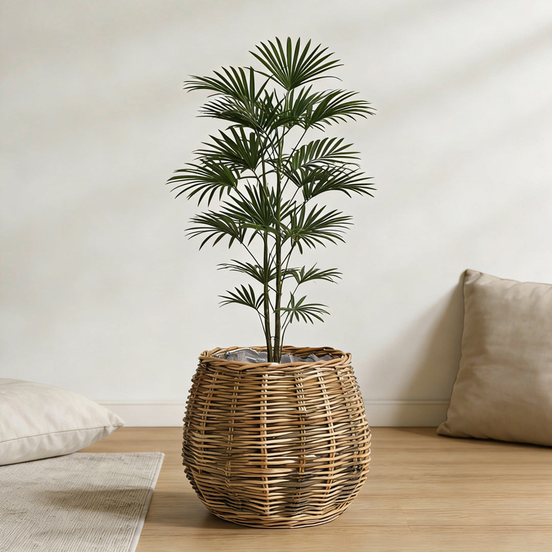 High-quality plant basket made of natural willow