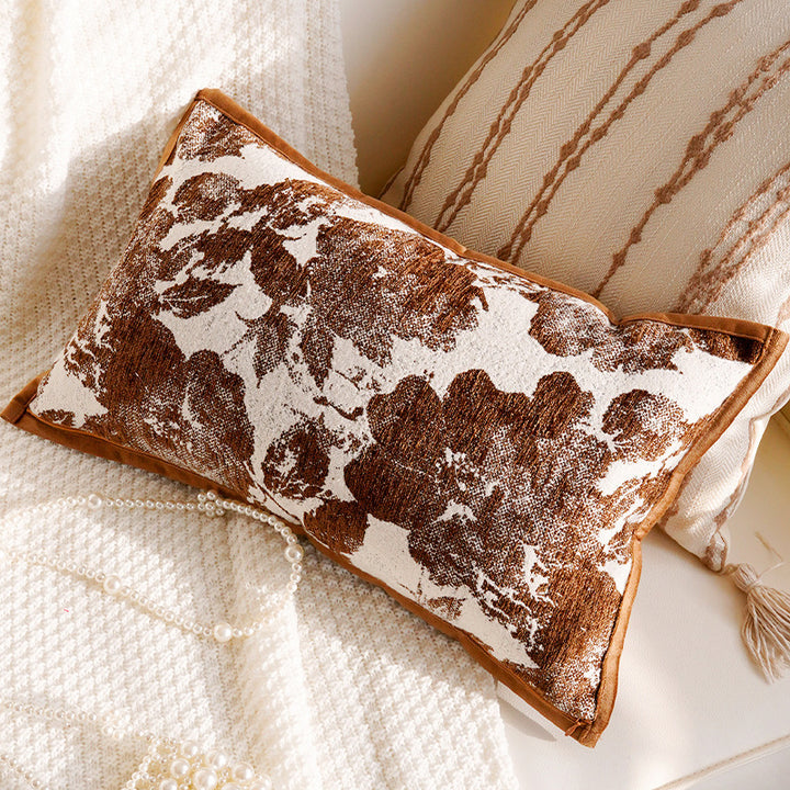 Decorative Floral-Inspired Accent Pillow
