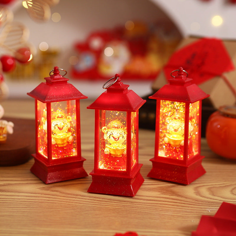 Decorative LED Lantern with festive motif