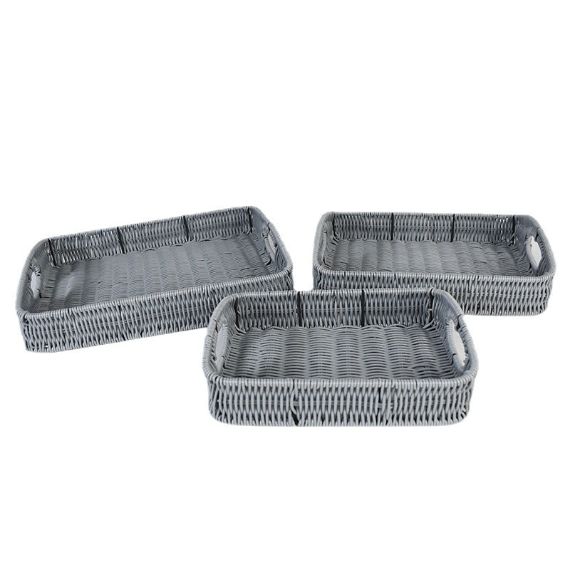 Stacking Woven Storage Trays