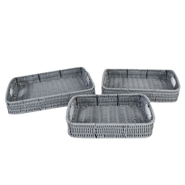 Stacking Woven Storage Trays