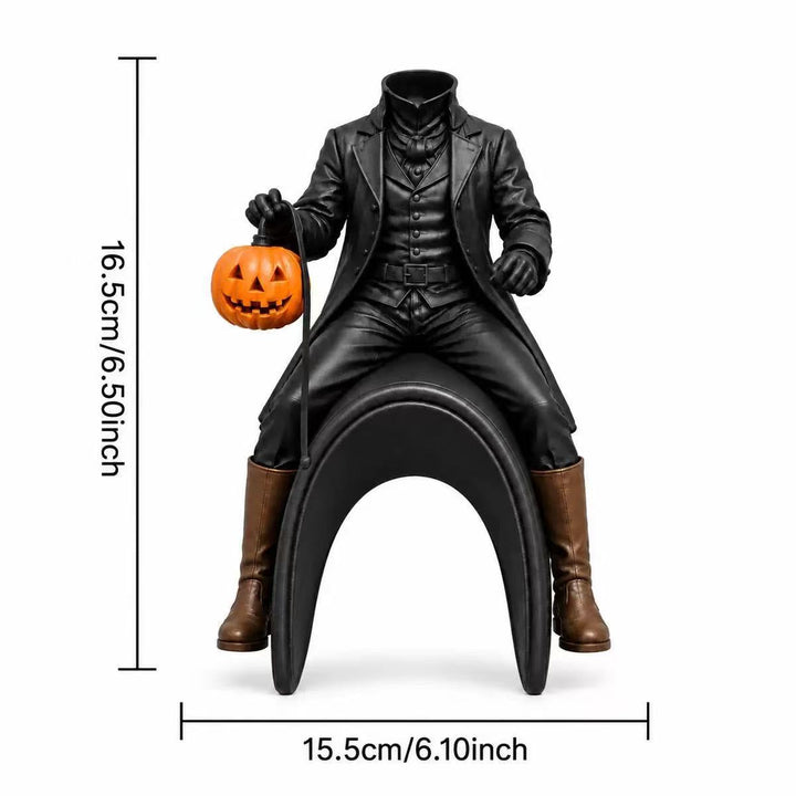 Decorative Halloween figure with pumpkin