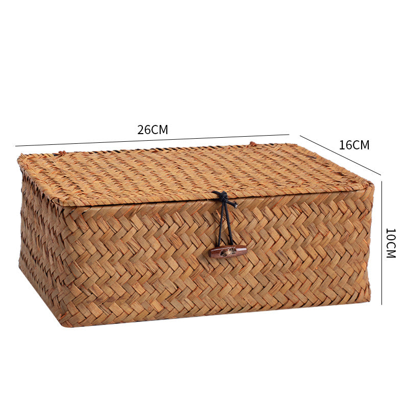 Handcrafted Rectangular Woven Storage Container