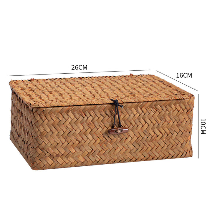 Handcrafted Rectangular Woven Storage Container
